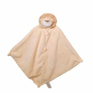 Angel Dear Lion Baby Security Lovey Knotted Blanket 12" X 12"